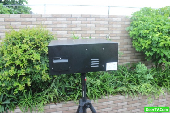 Large outdoor projector enclosure